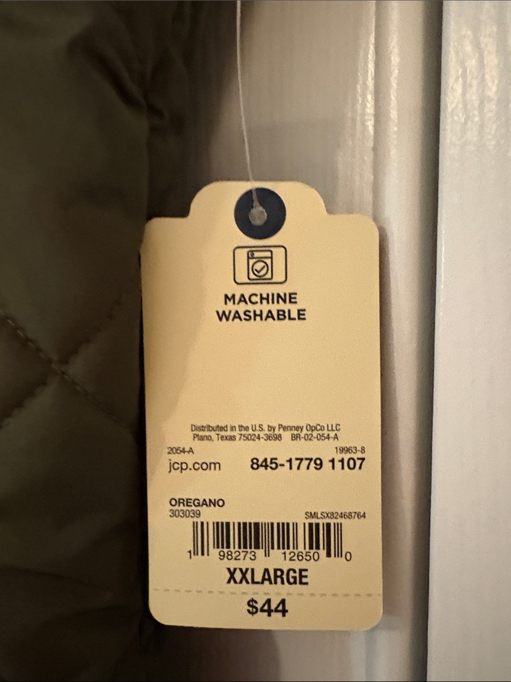 jcpenney Oregano Quilted Vest with Gold Hardware - Picture 2 of 3